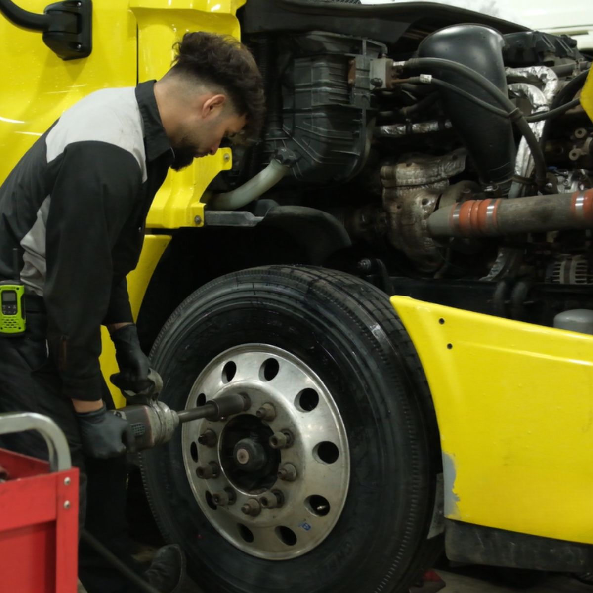 Truck tire replacement services at Lemont Truck Center